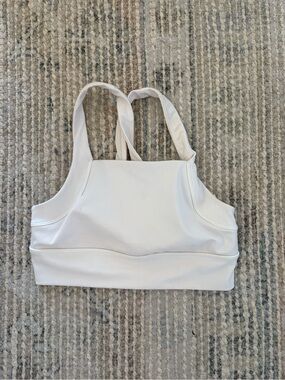Free People Cream High-Neck Sports Bralette